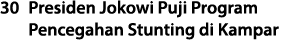 30 Presiden Jokowi Puji Program Pencegahan Stunting di Kampar 