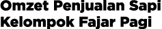 Omzet Penjualan Sapi Kelompok Fajar Pagi