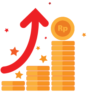 Income increase,investment strategy plan, financial high return on investment, fund raising or revenue growth interest rate, loan installment and credit money, budget balance. Isolated flat design flat vector Illustration 