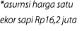 *asumsi harga satu ekor sapi Rp16,2 juta