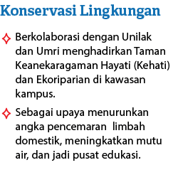 Berkolaborasi dengan Unilak dan Umri menghadirkan Taman Keanekaragaman Hayati (Kehati) dan Ekoriparian di kawasan kam...