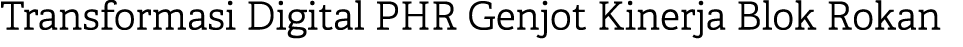 Transformasi Digital PHR Genjot Kinerja Blok Rokan