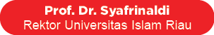 Prof. Dr. Syafrinaldi Rektor Universitas Islam Riau